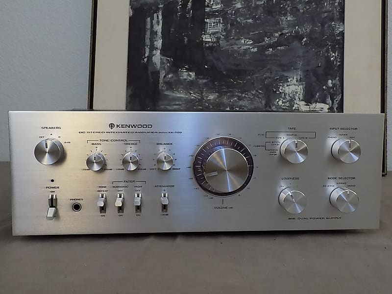 Kenwood KA-7100 Stereo Integrated Amplifier Restored Recapped | Reverb