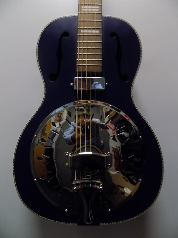 Recording King RPH-R2-MBL Dirty 30s Minnie Bucker Resonator Guitar w/ Pickup - Wabash Blue image 1