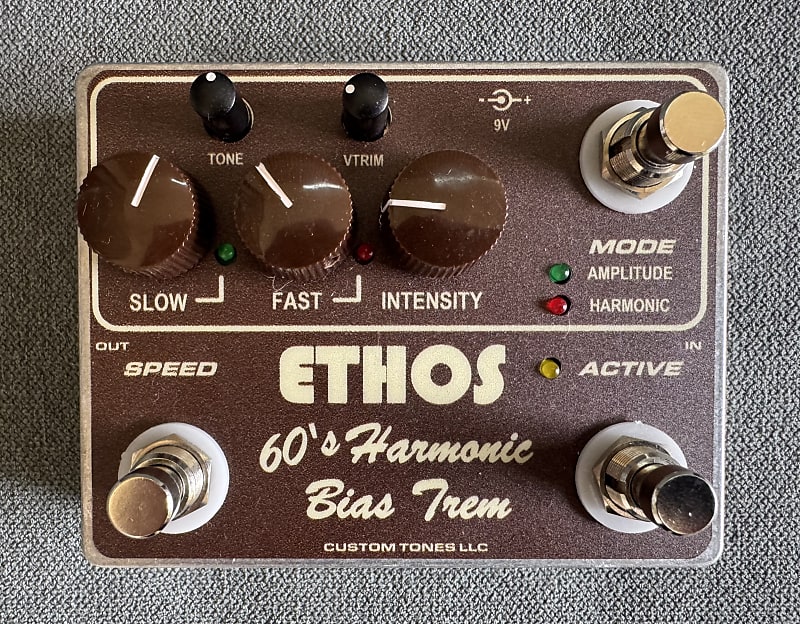 Custom Tones Ethos Guitar FX ‘60s Harmonic / Bias Tremolo Free Shipping 2025 image 1