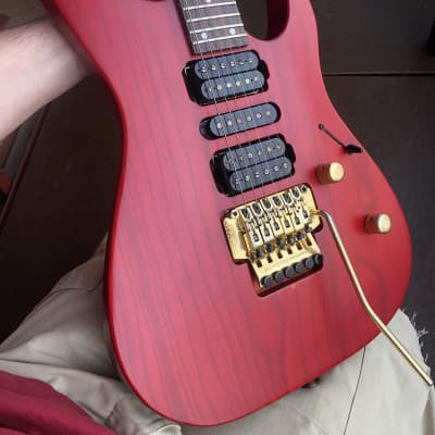1993 MIJ Charvel CDX-090-HSH Arch Top, Transparent Satin Red
