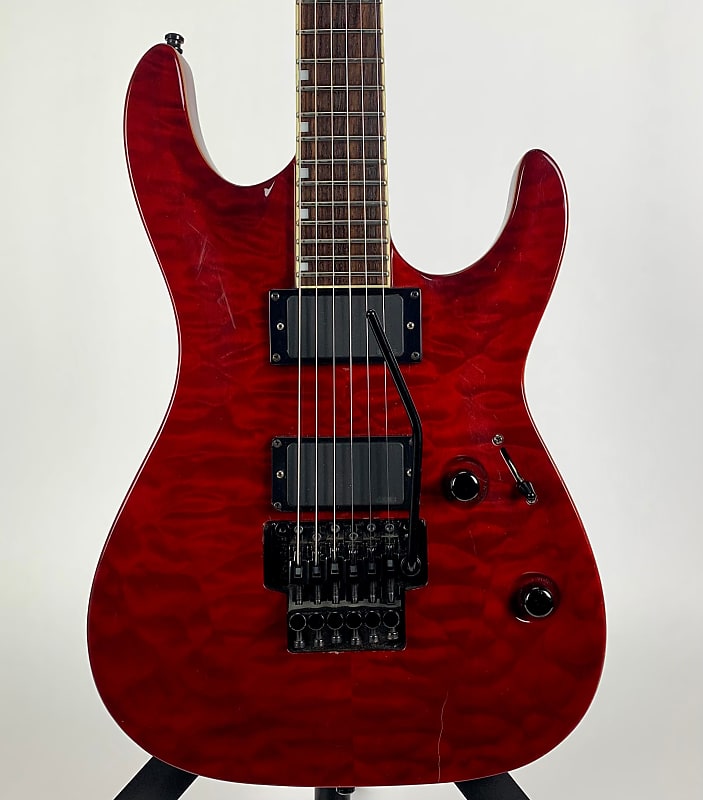 USED ESP LTD MH-301 Transparent Red | Reverb