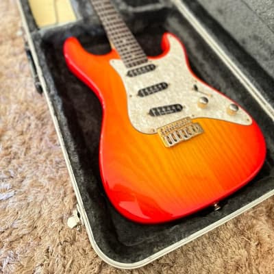 Valley Arts California Pro DLX 8R Mid 90s - Fire Burst for sale