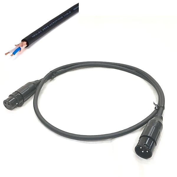 MOGAMI 2549 XLR Black/1.5m [assy by oyaide, XLR(F)-XLR(M)] [As this is a back-ordered item and made to order, delivery date will be provided separately]  			