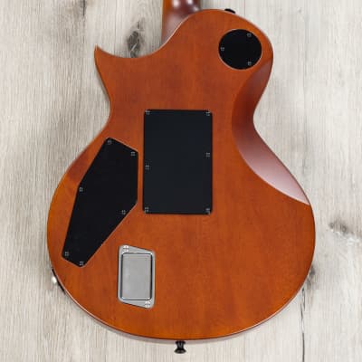ESP USA Eclipse FR Guitar, Floyd Rose, EMG 81-X / 85-X, Quilt Cranberry Burst image 7