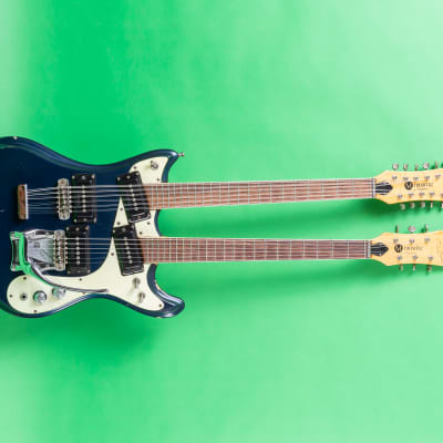 Mosrite Joe Maphis double neck 6-12 string 1966 Blue image 2
