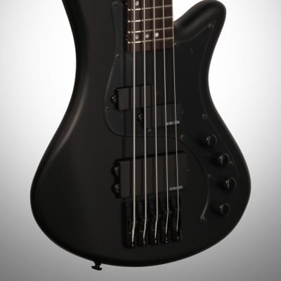 Schecter Stiletto Stealth-5 Electric Bass, 5-String, Satin Black image 3