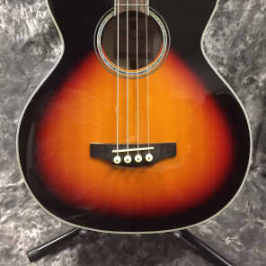 Takamine GB72CE BSB G Series Jumbo Cutaway Acoustic/Electric Bass Gloss Brown Sunburst w/ Flame Maple Back and Sides