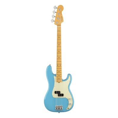 American Professional II Precision Bass MN Miami Blue Fender image 6