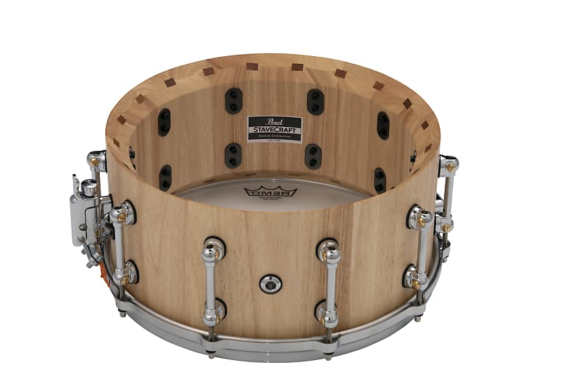 Pearl Duoluxe 14 X 6.5 Snare With Nic White Marine Inlays