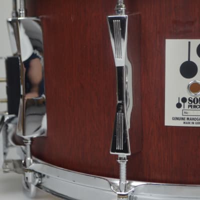 Sonor Phonic Plus D518x MR snare drum 14" x 8", Red Mahogany from 1989 image 5