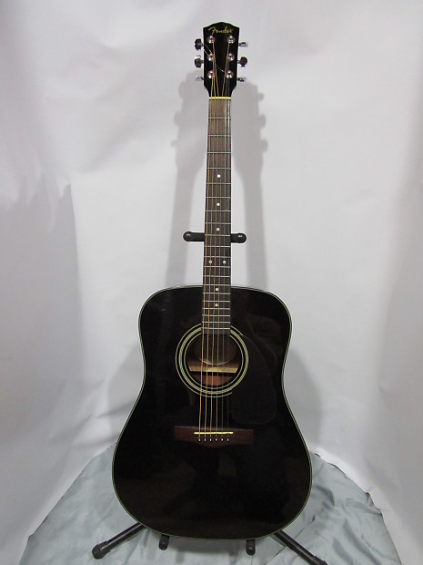 Fender DG-11E Acoustic/Electric Guitar, Black image 1