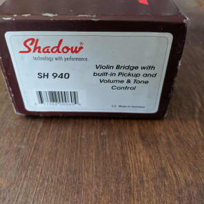 Shadow SH-940 Violin Bridge w/ Built-In Pickup, Tone/Volume Control