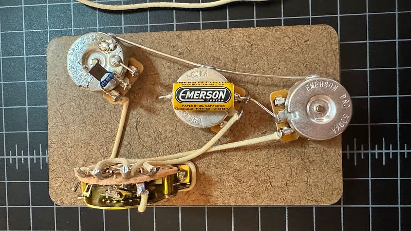 Emerson S5 5 Way 500k Prewired Stratocaster Wiring Harness Reverb 5477