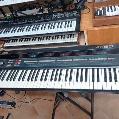 Akai AX80 Synthesizer 1980s - Black