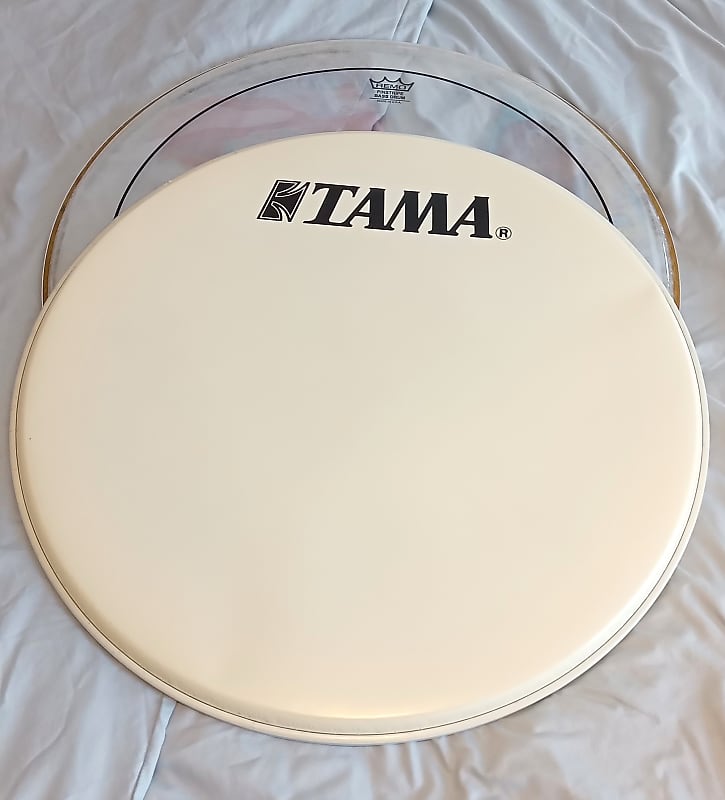 Tama CT24BMSV, 24" Bass Drum Front Head & Remo 24" Pin Stripe Reverb