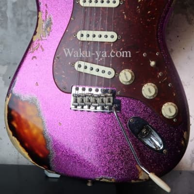 Fender Custom Shop '62 Stratocaster Heavy Relic  / Magenta Sparkle for sale