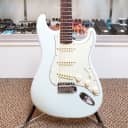 used Fender Limited Edition American Vintage '62 Stratocaster Thin Skin in Sonic Blue, Very Good Condition with OHSC and Paperwork