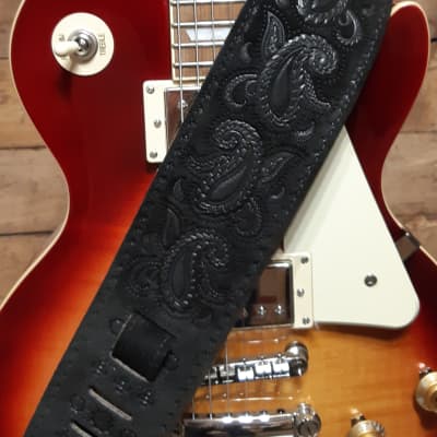 Levy's HEIRLOOM SERIES paisley pattern Guitar Strap – PMS44T03-BLK black image 3