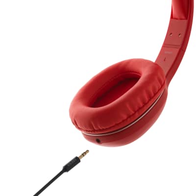 Edifier W800BT Wireless Bluetooth Lightweight Headphones Built-In Mic - Red image 4