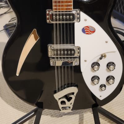 Rickenbacker  360/12   2020 12-String Electric Guitar JetGlo 2020 - Black image 6