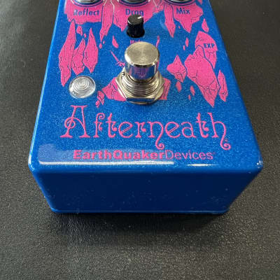 EarthQuaker Devices Afterneath Otherworldly Reverberation Machine V3 Limited Edition Magenta /Blue. New! image 3