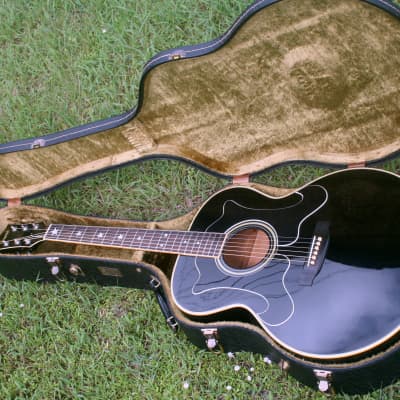 1974 thumb Everly Brothers Jumbo Guitar copy GJ300B by Terada Gakki  - Black+Hard Case for sale