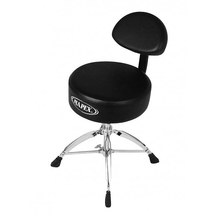 Mapex T770 Round Top Throne w/Backrest Reverb
