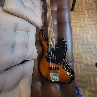 Elegee Custom Fender Jazz Bass 34 inch long scale 2021 Dark Sunburst Bocote! image 3