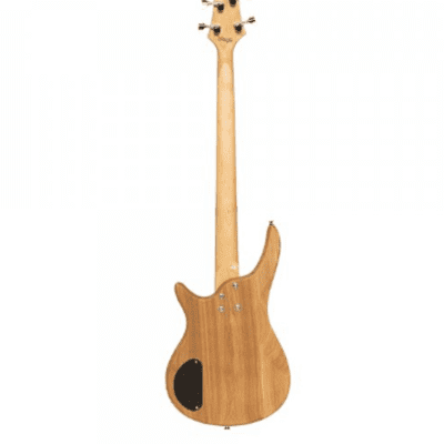 Stagg Fusion 40 Fretless Solid Ash 4-String Electric Bass Natural SBF-40 NAT FL image 6