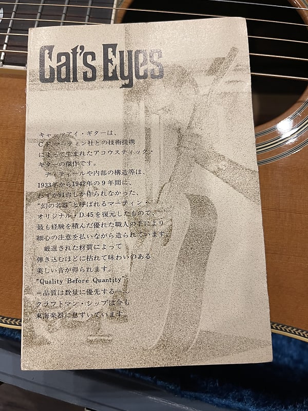 Cat s Eyes '81 CE 800 | Reverb
