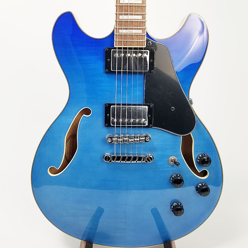 Ibanez AS73FMAZG Artcore Semi-Hollow Guitar - Azure Blue Gradiation image 1