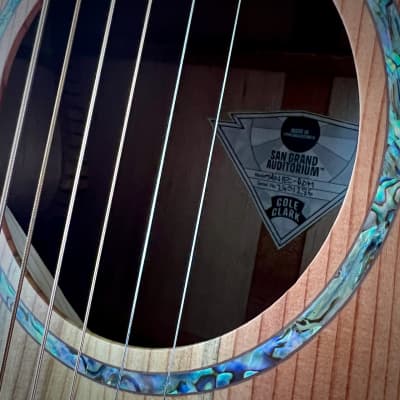 Cole Clark Studio Grand Auditorium Acoustic Guitar - All Australian Redwood Top with Queensland Maple Body (SAN1EC-RDM) image 10