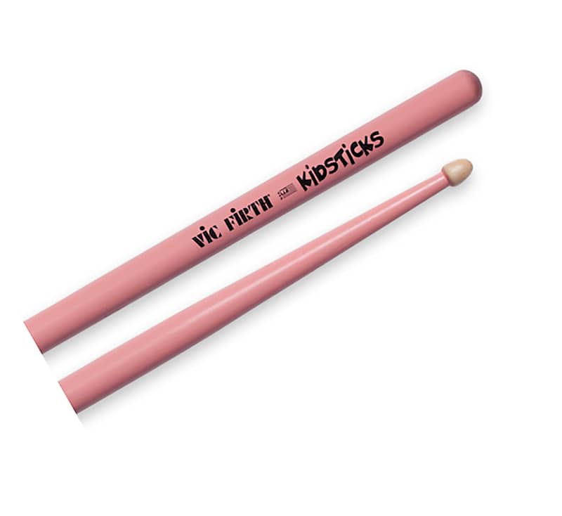 Vic Firth VFKIDSPINK Kidsticks PINK Drum Sticks Reverb