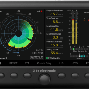 TC Electronic Clarity M Desktop Stereo/5.1 Audio Loudness Meter