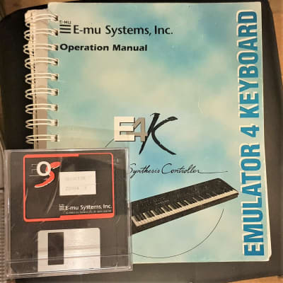 E-mu e4k manual + disc