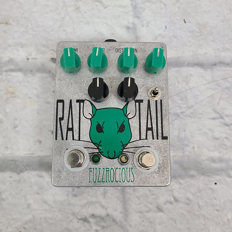 Fuzzrocious Rat Tail/ Cat Tail Mod Distortion Pedal Reverb