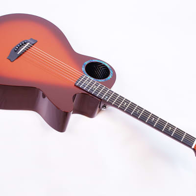 RainSong CO-WS1005NST Carbon Fiber WS Body Offset Soundhole Tobacco Burst Fishman PU LA Guitar Sales for sale