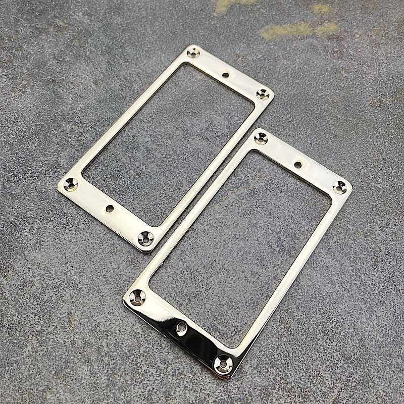 Humbucker Mounting Rings Set Steel Gold Plated MR3 Reverb