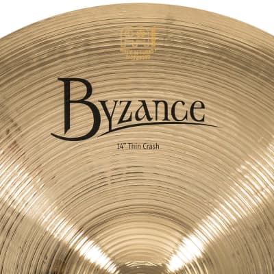 Meinl Cymbals B14TC-B Byzance 14-Inch Brilliant Thin Crash Cymbal (VIDEO) image 4