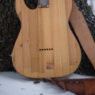 Gepetto B16, Tooled Leather Pickguard and Strap image 3