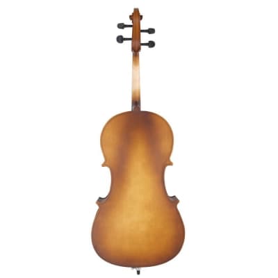 4/4 Size Matte Golden Cello +Bag+ Bow+ Rosin + Bridge+ Accessories image 2