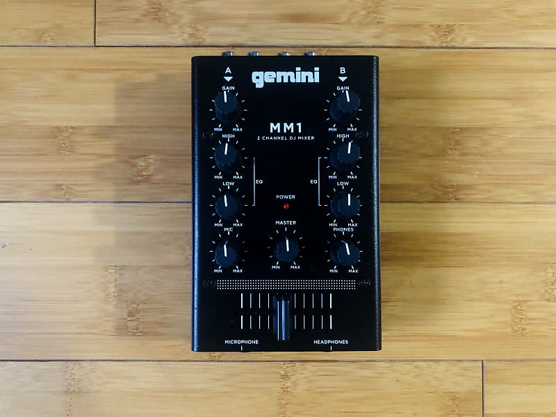 Gemini MM1 2 Channel Analog Mixer Reverb