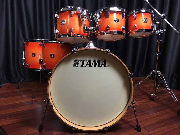 Tama drums sets Superstar Classic Maple Tangerine Lacquer Burst 7pc kit CL72S TLB image 1