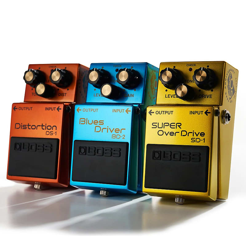 Boss 50th Anniversary Pedal Set - BD-2 Blues Driver / SD-1 Super Overdrive  / DS-1 Distortion | Reverb