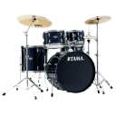 Tama IE52C-DB Imperialstar 5x14" 5pc Drum Set with Meinl HCS Cymbals and Hardware - Dark Blue