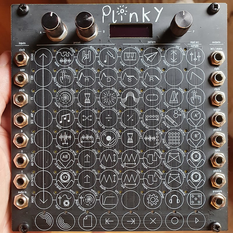 Plinky rev.2 8 voices polyphonic Eurorack touch synth sampler sequencer arpeggiator