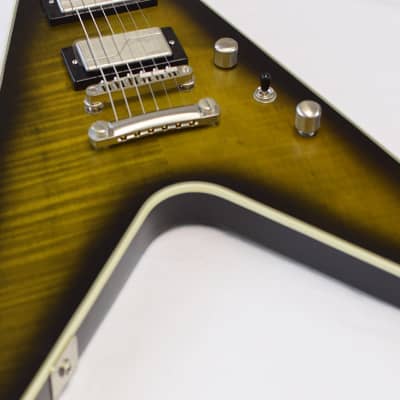 Epiphone Flying V Prophecy Yellow Tiger Aged image 9