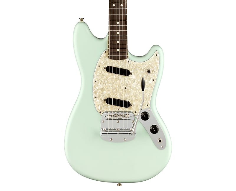 Open Box Fender American Performer Mustang - Satin Sonic Blue w/ Rosewood FB image 1
