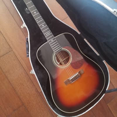 Aria Dreadnought AD-65 (VIDEO) upgraded with L.R baggs and reinforced Washburn Case for sale