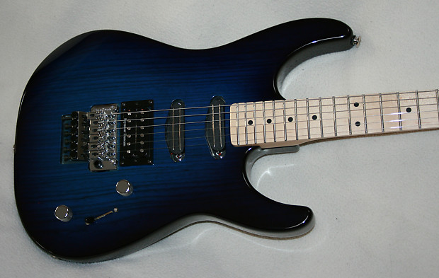 G L USA Invader Guitar Blueburst Maple Neck Swamp Ash Floyd Rose Leo Fender